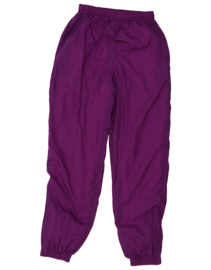 Vintage Womens Full Tracksuit UK 12 Medium Purple Colourblock Polyamide