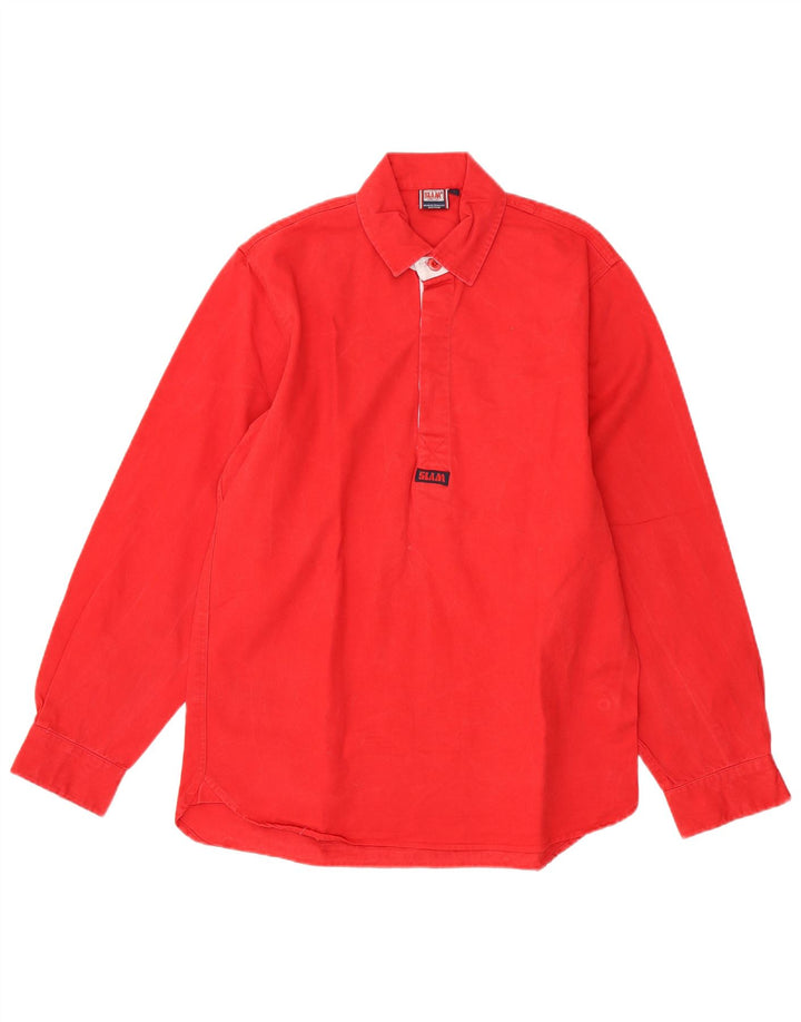 Camicia pullover da uomo SLAM piccola in cotone rosso