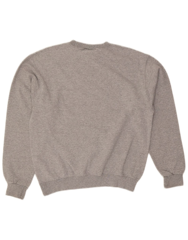 Champion Mens Graphic Sweatshirt Jumper Medium Grey Flecked