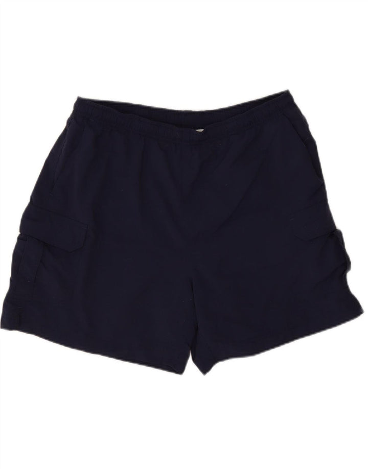 L.L.BEAN Mens Sport Shorts Medium Navy Blue Nylon