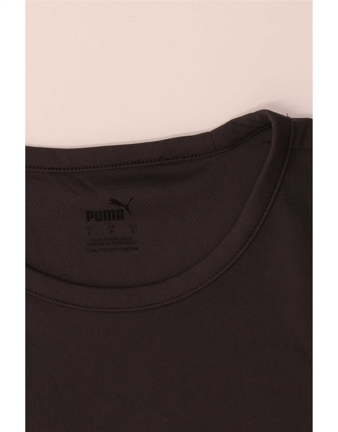 T-shirt da uomo Puma Top Small nera in poliestere color block