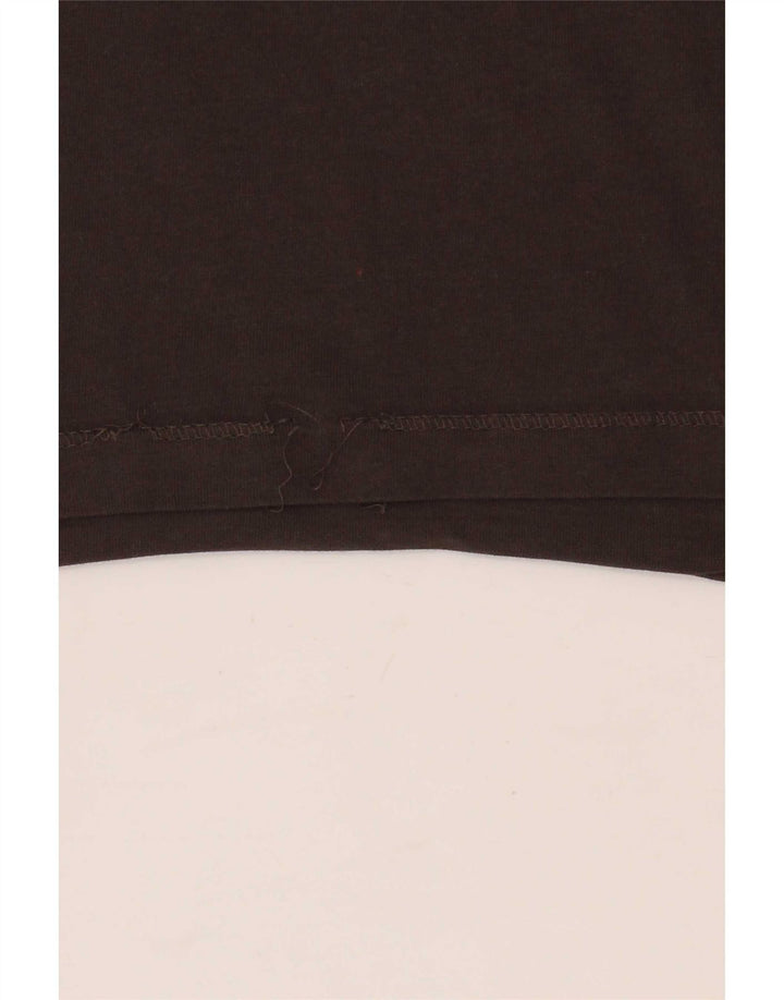 Jack & Jones Mens Graphic T-Shirt Top Small Brown Cotton