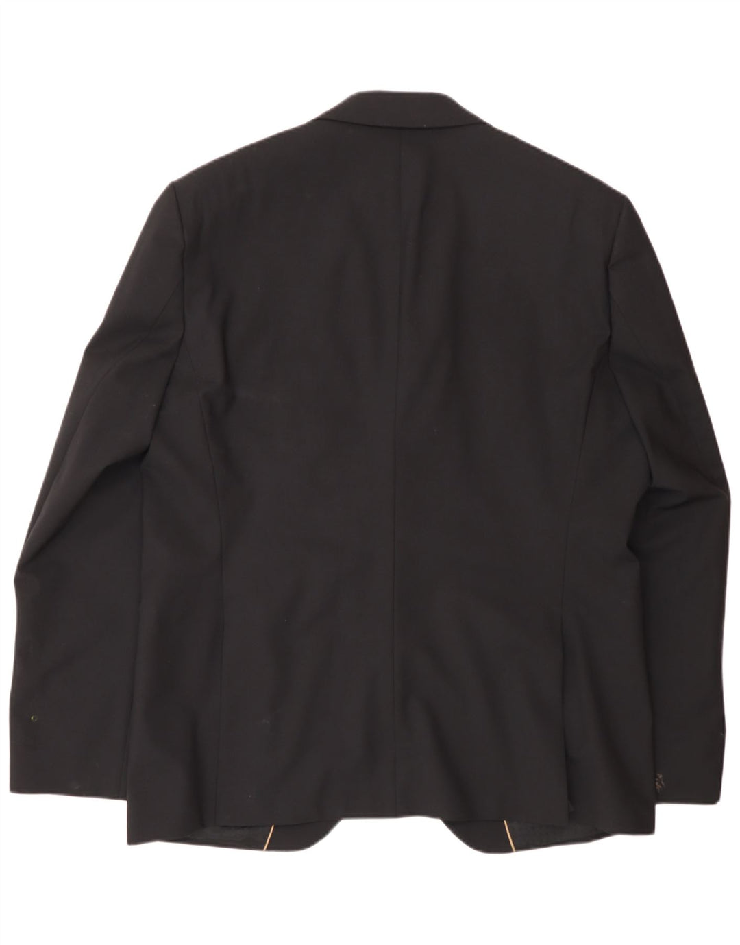 Hugo Boss Mens 2 Button Blazer Jacket EU 56 3XL Black Wool