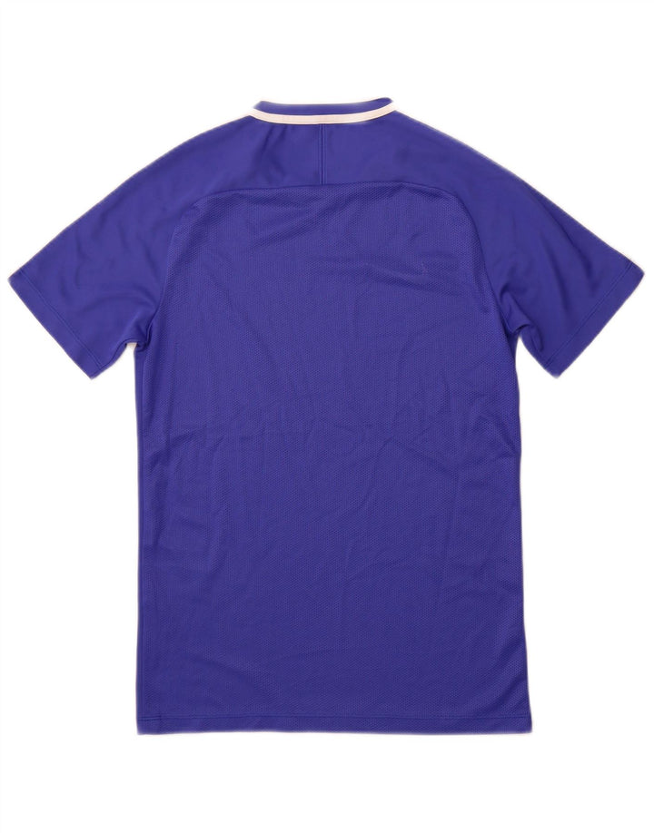 NIKE Mens Dri Fit T-Shirt Top Small Blue Colourblock