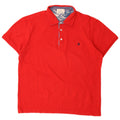 Camisa polo masculina Brooksfield grande vermelha