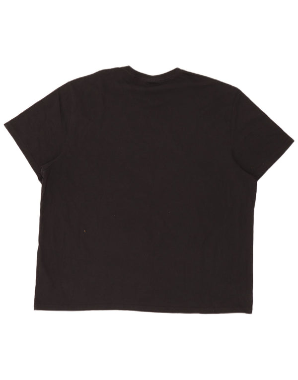 Męska koszulka z grafiką Calvin Klein Jeans, 2XL, czarna, bawełniana