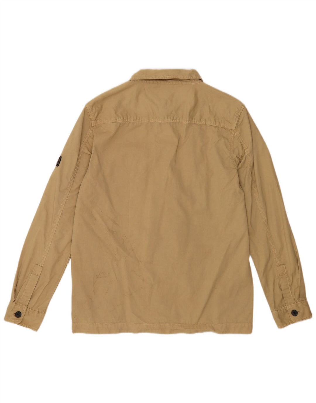 Camisa Barbour Hombre Algodón Beige Medio
