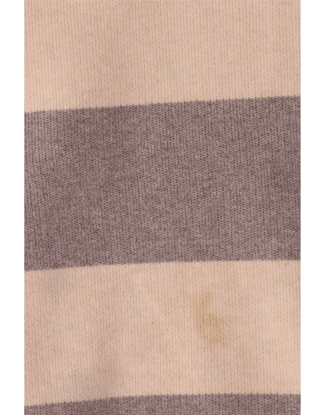Marks & Spencer Womens Crew Neck Jumper Sweater UK 14 Medium Beige Striped