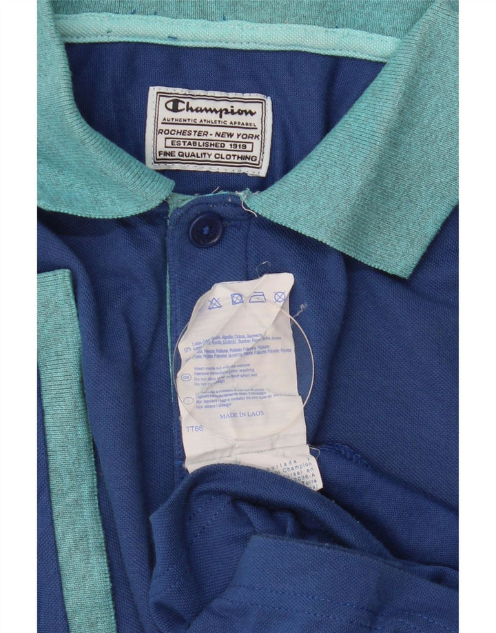 CHAMPION Rugby poloshirt til mænd Medium blå bomuld