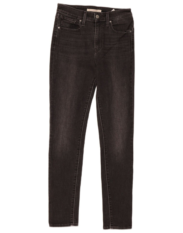 Jeans skinny a vita alta Levi's 721 da donna W27 L30 cotone nero