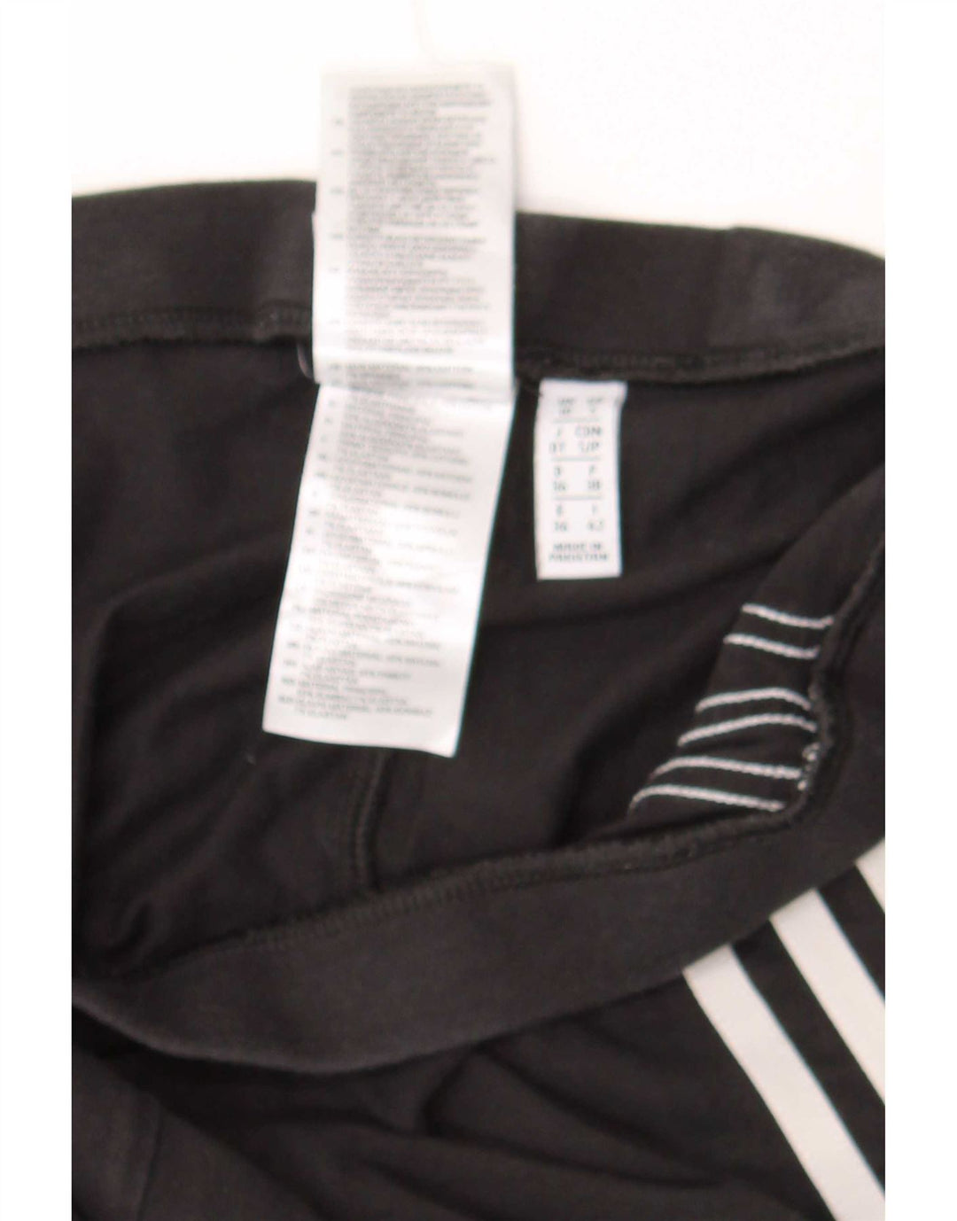 Leggings pentru femei Adidas UK10 mic bumbac negru