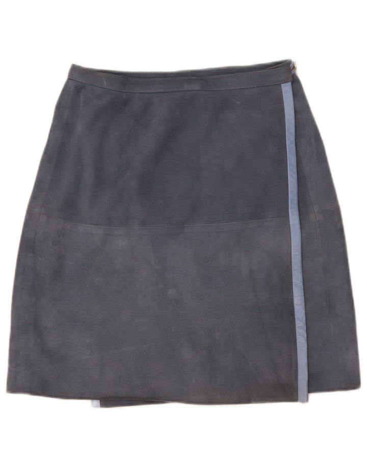 Vintage Womens Wrap Skirt IT 44 Medium W25 Grey Acetate