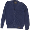 Richmond - Cárdigan para hombre, talla pequeña, algodón azul marino