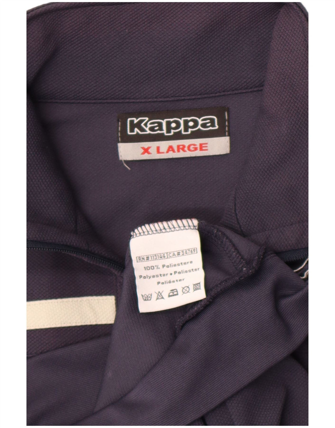 Kappa Træningsdragt til mænd Topjakke XL Marineblå Polyester