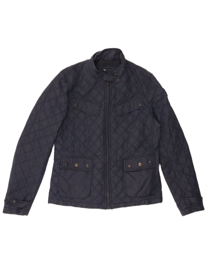 Giacca trapuntata da donna Superdry UK 12 medio blu navy