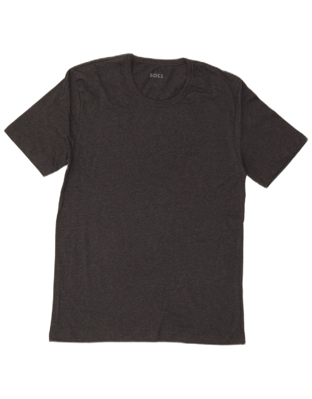 Hugo Boss Mens T-Shirt Top Large Grey Cotton
