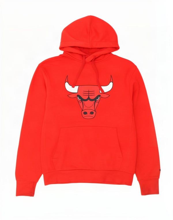 Nike Mens Chicago Bulls Graphic Hoodie Jumper Small Red Cotton