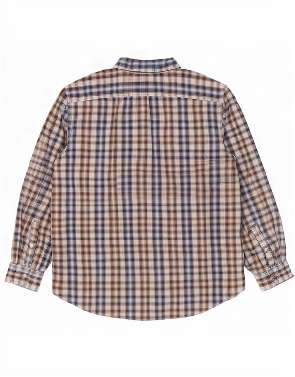 Michael Kors Herren-Hemd mit maßgeschneiderter Passform, 2XL, mehrfarbig, kariert, Baumwolle