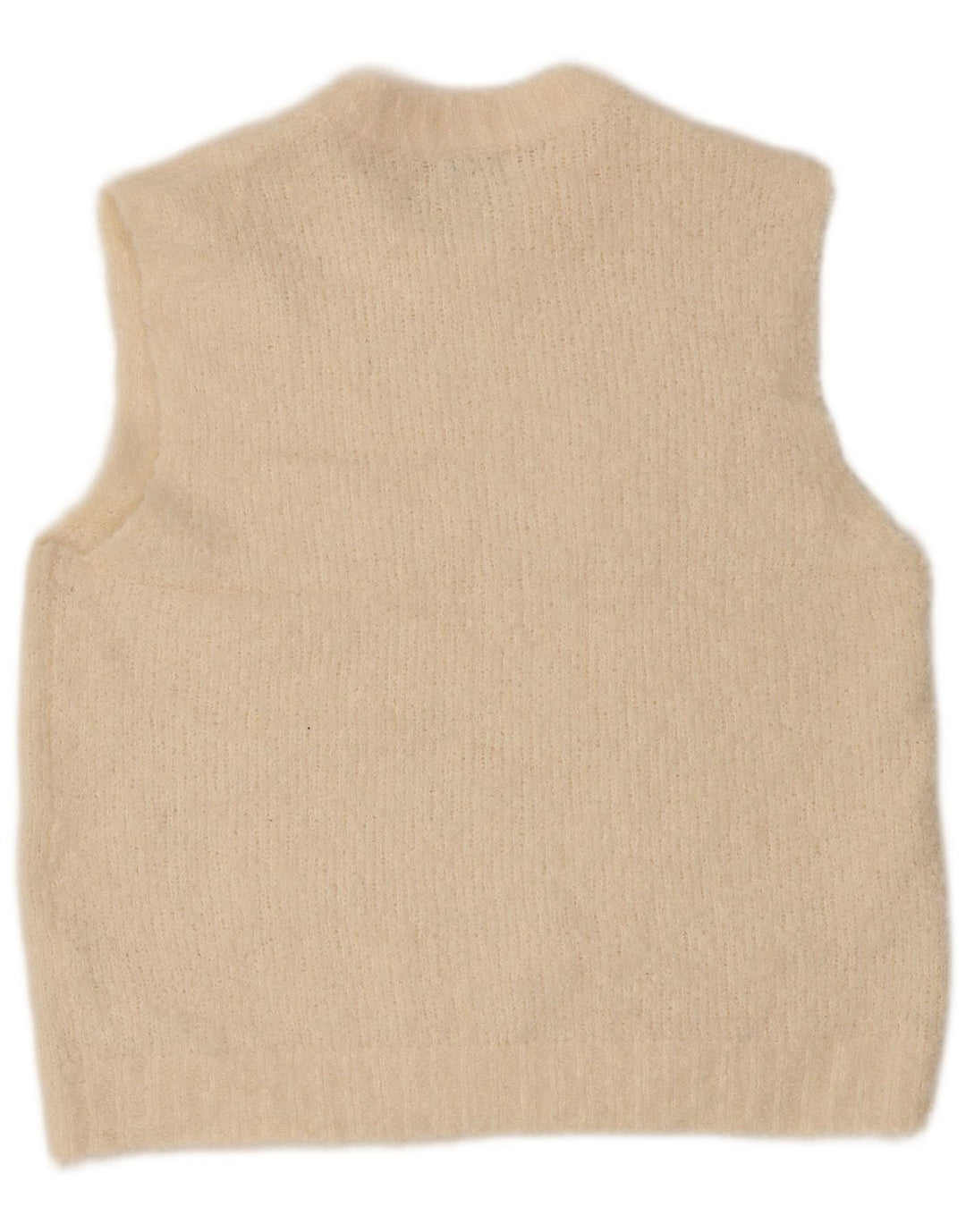 Topshop Womens Vest Tank Top UK 14 Medium Beige Polyester