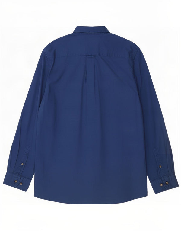 Crew Clothing Camicia da uomo dalla vestibilità classica 2XL in cotone blu