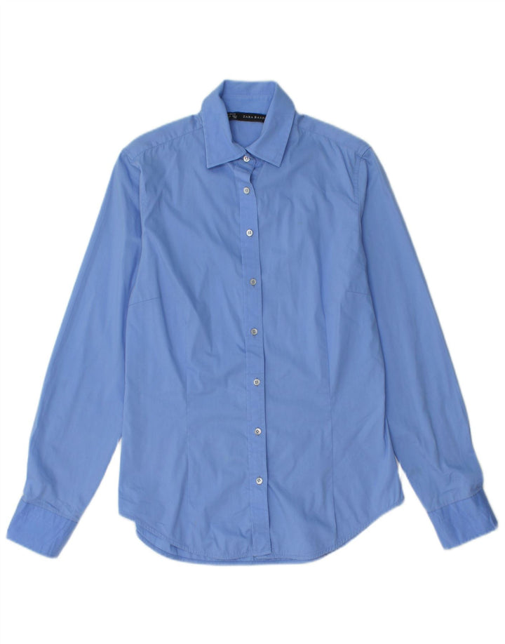 Zara Γυναικείο πουκάμισο UK 10 Small Blue