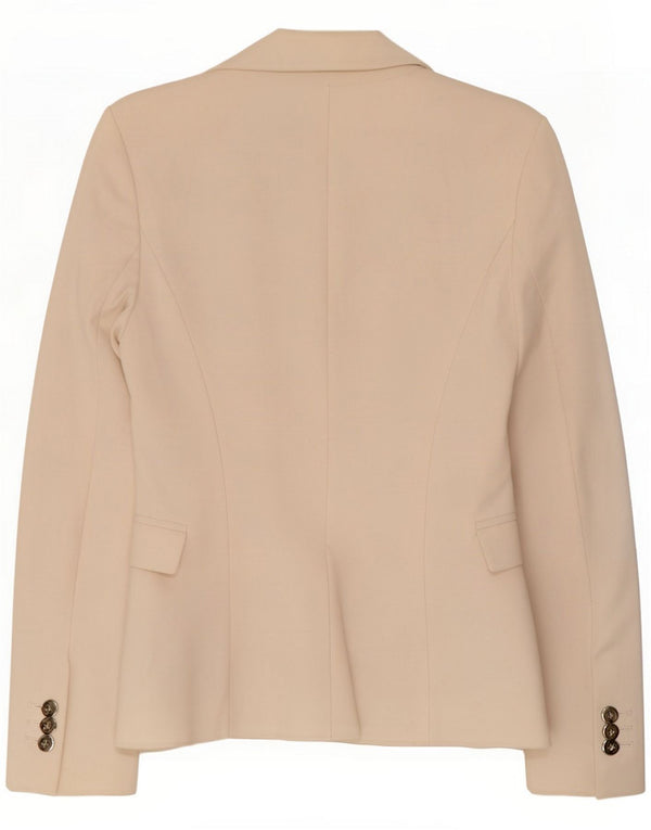 Zara Jaqueta blazer feminina de 1 botão UK 6 XS Off White