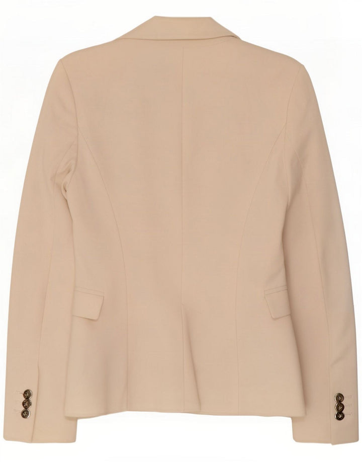 Veste blazer 1 bouton pour femme Zara UK 6 XS Blanc cassé