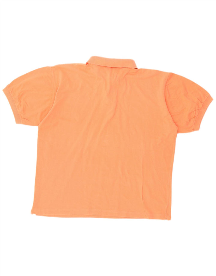 RIFLE Mens Polo Shirt Medium Orange Cotton