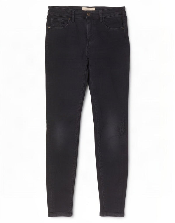Γυναικείο Skinny Casual Παντελόνι Fat Face UK 8 Small W26 L28 Navy Blue Cotton