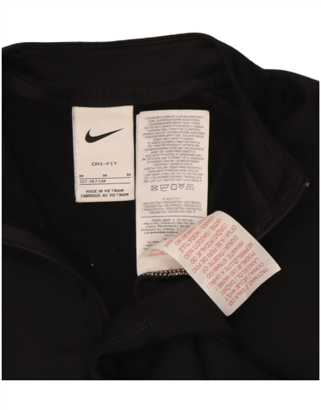 Haut de survêtement Nike Dri Fit Graphic pour garçon 10-11 ans, noir moyen
