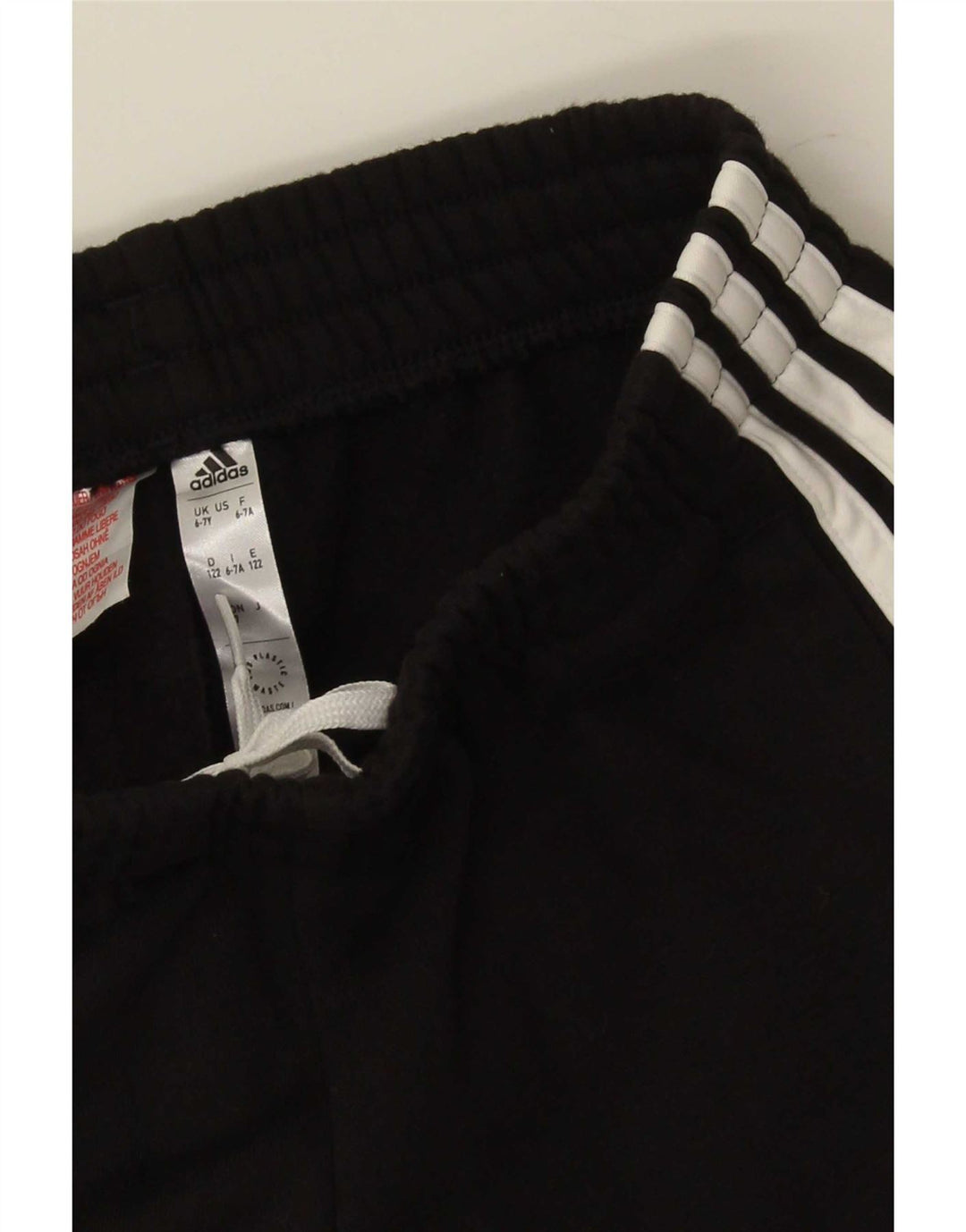 Adidas Boys Tracksuit Trousers Joggers 6-7 Years Black