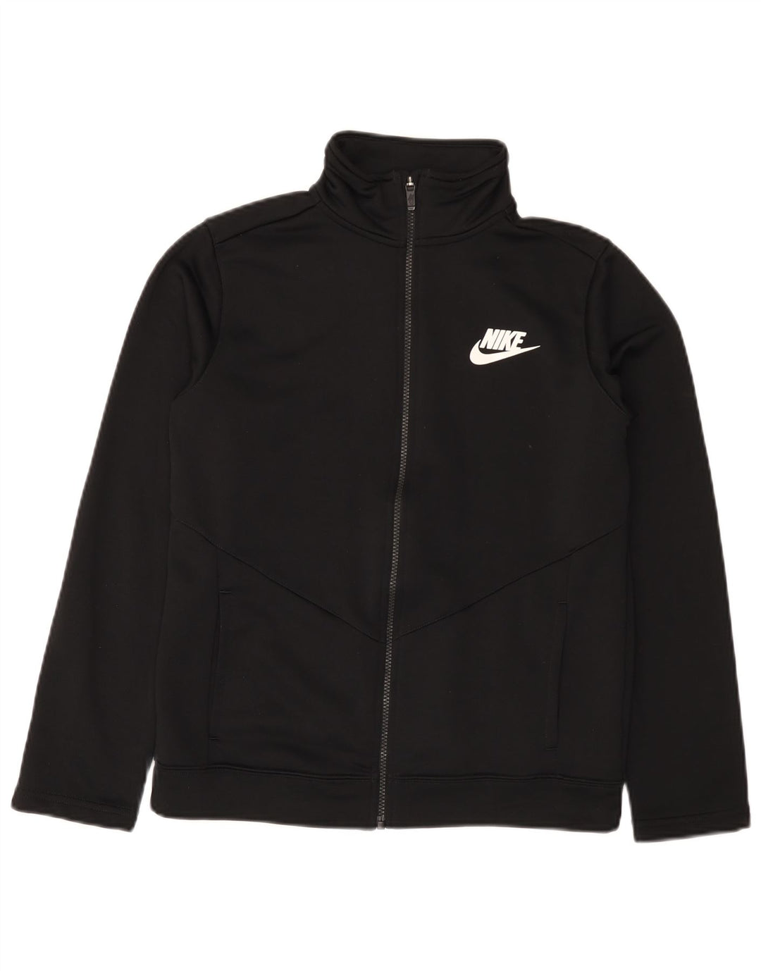 Nike Boys Tracksuit Top Jacket 13-14 Years XL Black Polyester