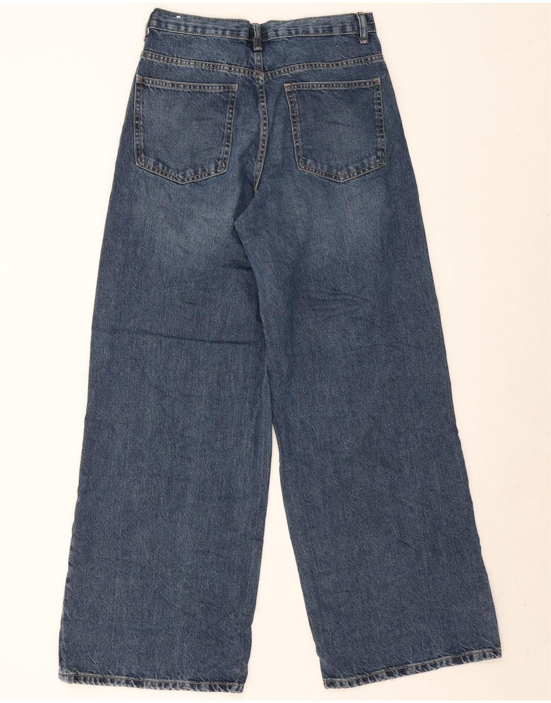 Zara Womens Wide Leg Jeans EU 38 Small W28 L31 Blue