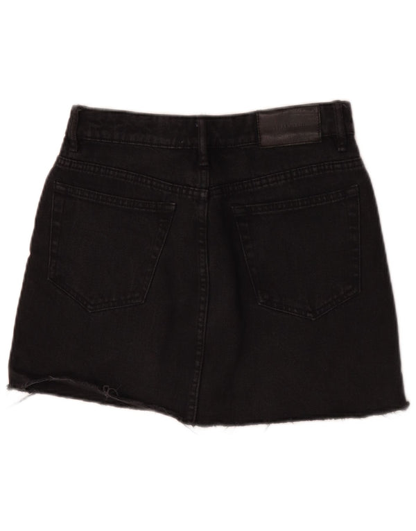 Trafaluc Damen Jeansrock Small W26 Schwarz