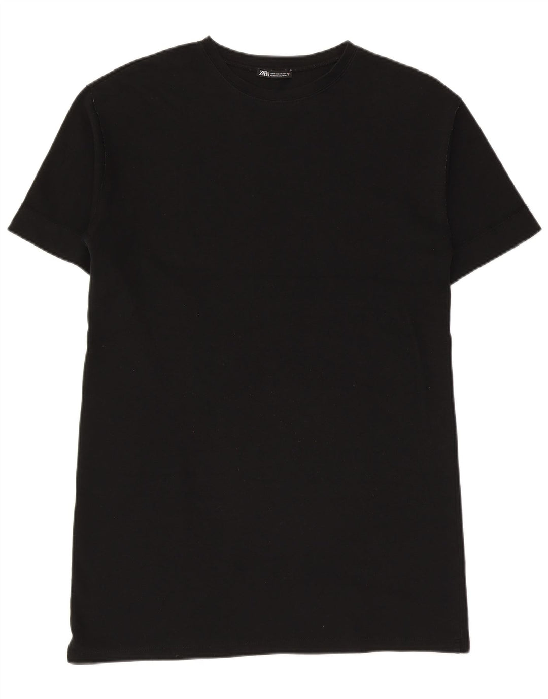 Zara Womens T-Shirt Dress UK 14 Medium Black
