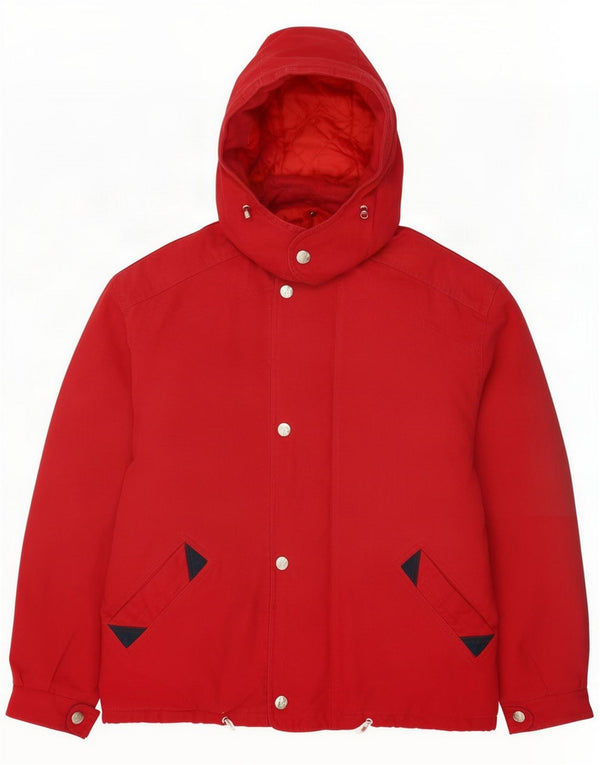 Oboe muška podstavljena jakna s kapuljačom UK 40 Large Red Cotton