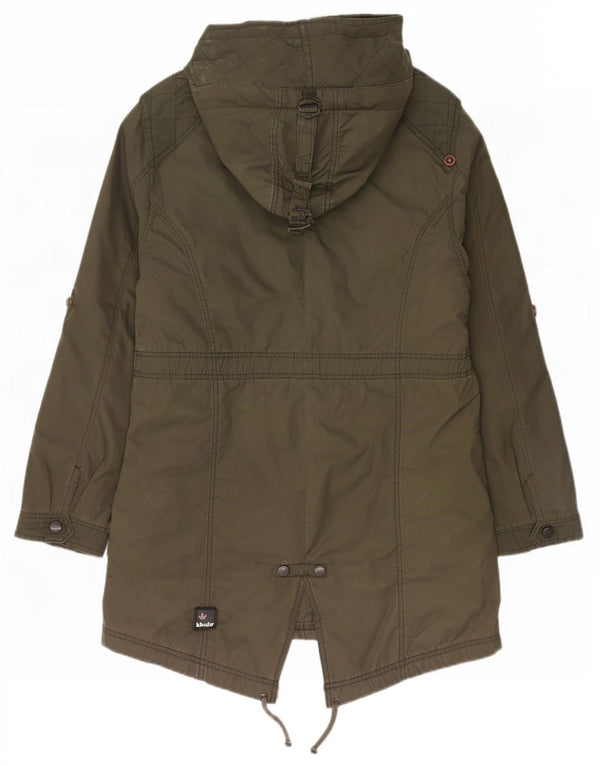 KHUJO Damen-Parkajacke mit Kapuze, UK 20 2XL, Khaki, Polyester