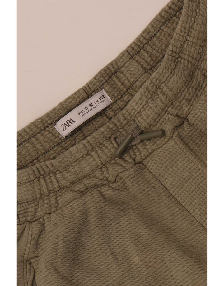 Zara Boys Chino Shorts 11-12 Years W26  Khaki