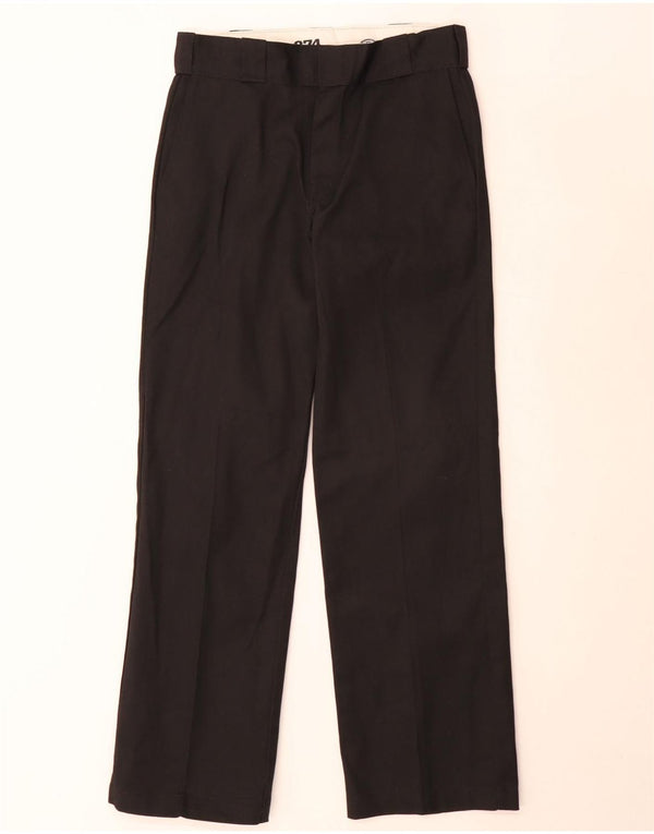 Dickies Pantaloni chino dritti da uomo 874 dalla vestibilità originale W30 L30 neri