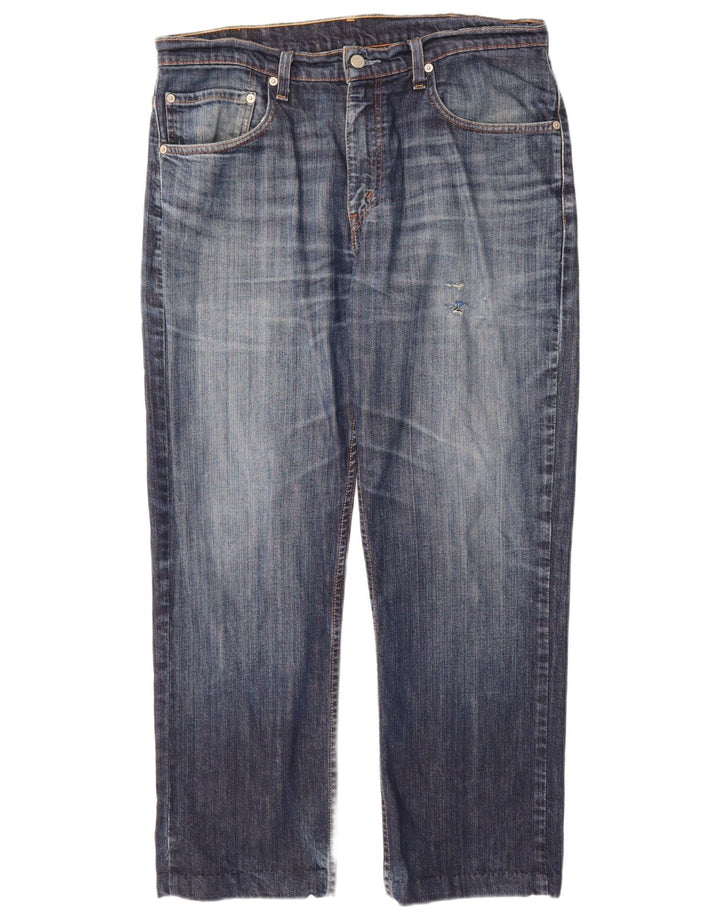 Jeans dritti da uomo Levi's W33 L30 in cotone blu