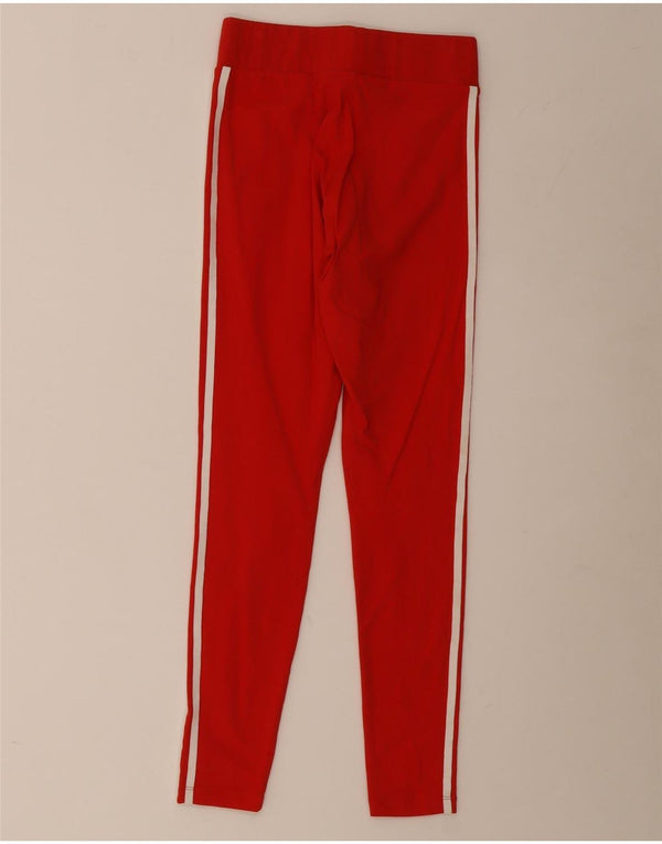 Leggings Adidas da donna UK 10 piccolo cotone rosso