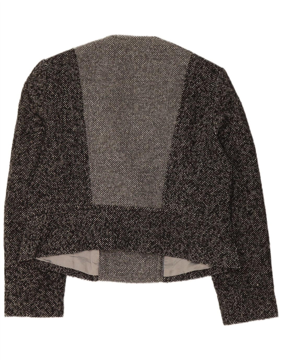 Giacca blazer autografa da donna Marks & Spencer UK 16 grande grigia chiazzata