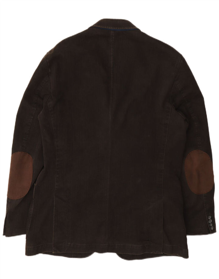 Bugatti Herren-Blazer mit 3 Knöpfen, EU 52, XL, braune Baumwolle