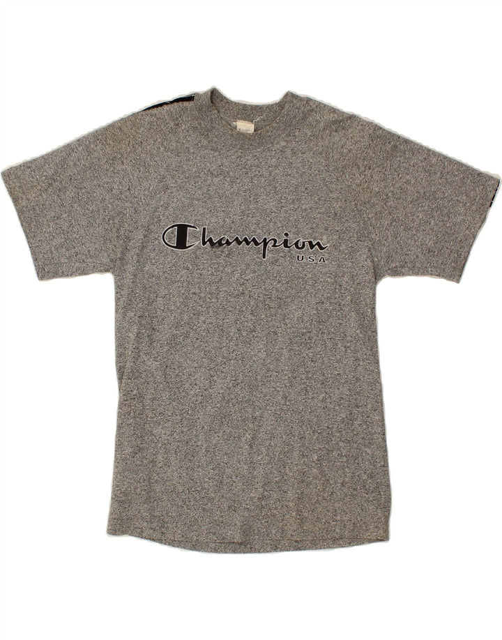 CHAMPION Mens Graphic T-Shirt Top Small Grey Cotton Vintage Champion and Second-Hand Champion from Messina Hembry 