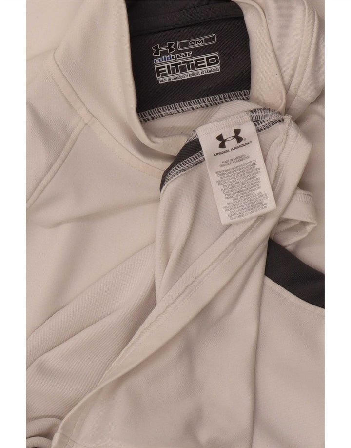 Under Armour muška majica Cold Gear s dugim rukavima, mala bijela boja