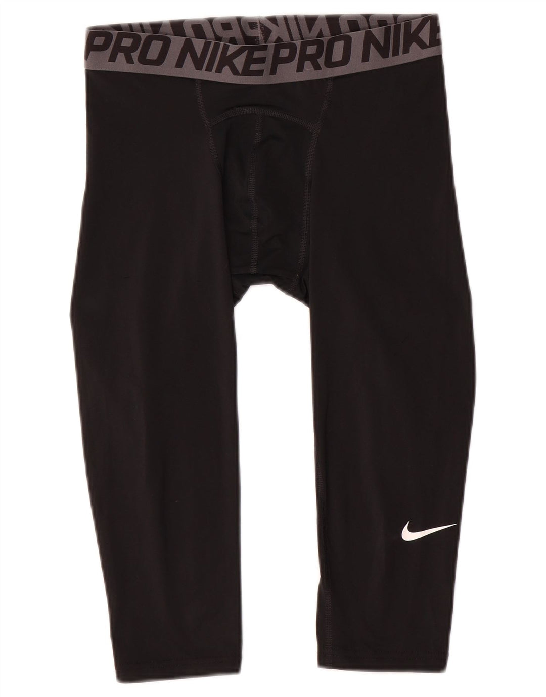 Nike Mens Compression Graphic Capri Leggings Medium  Black