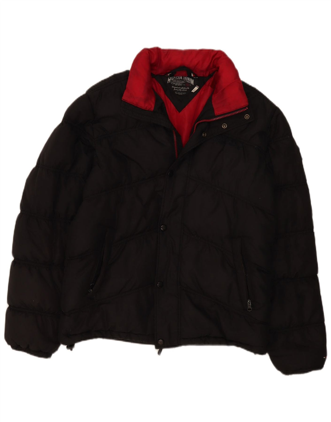 Giacca imbottita da uomo Tommy Hilfiger UK 40 grande nera