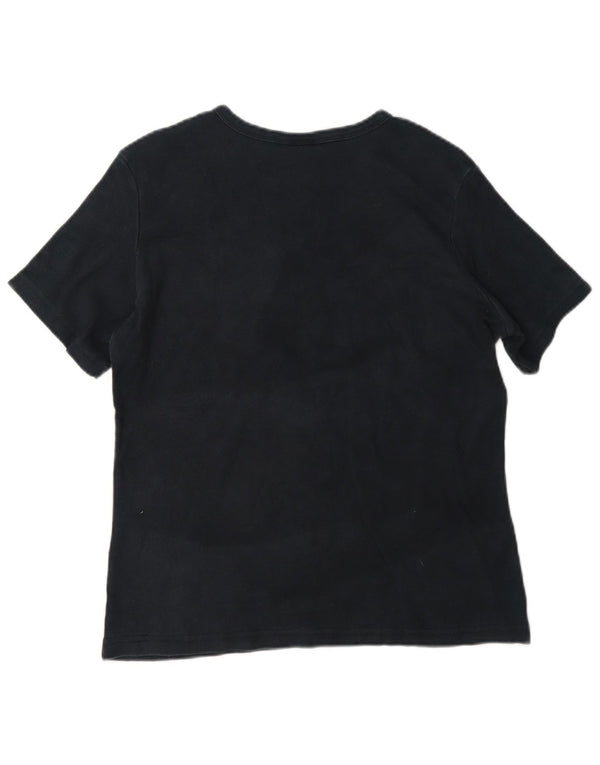 Carhartt Damen T-Shirt Top UK 16 Large Marineblau Baumwolle