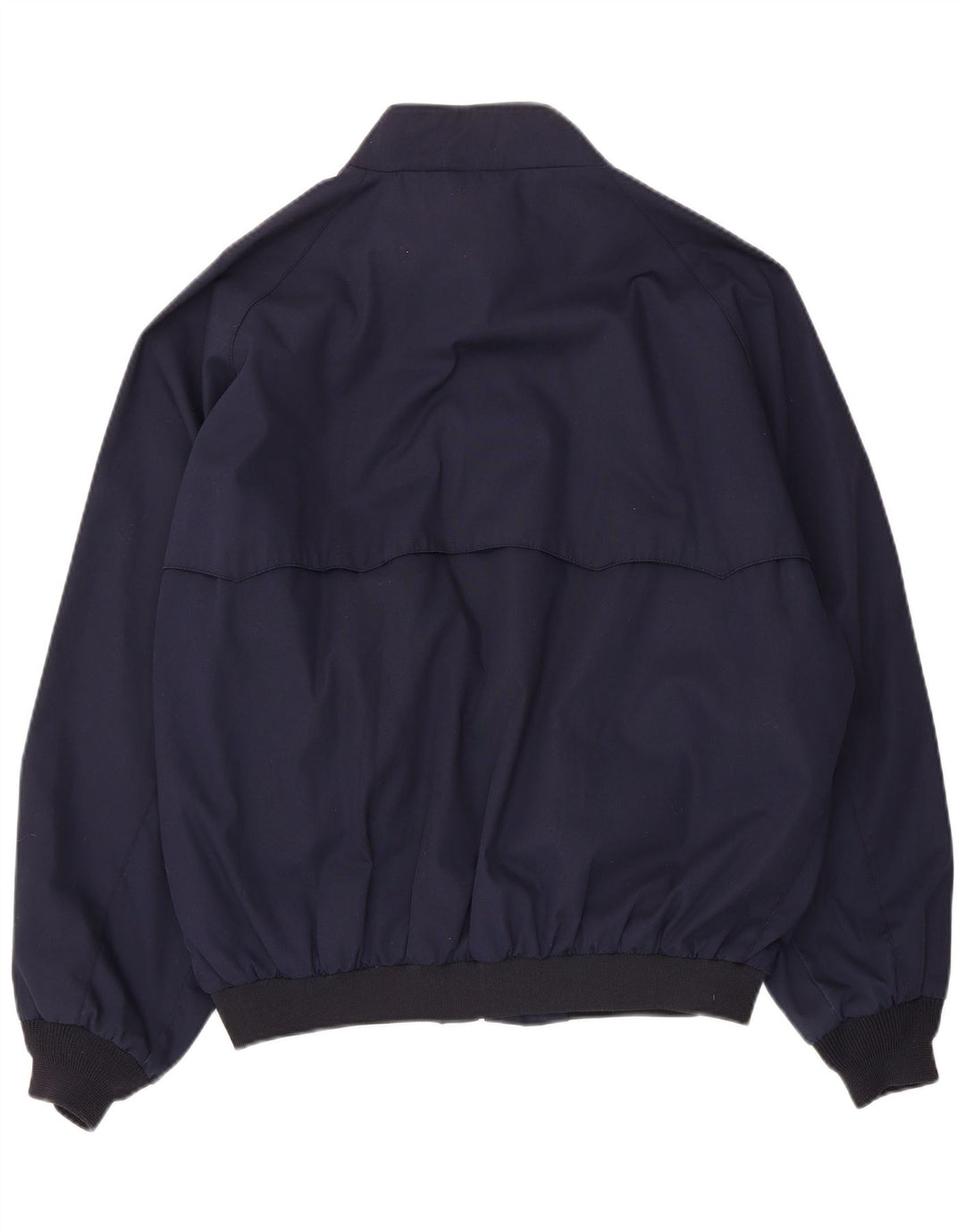 Jaqueta bomber masculina vintage UK 42 XL poliéster azul marinho