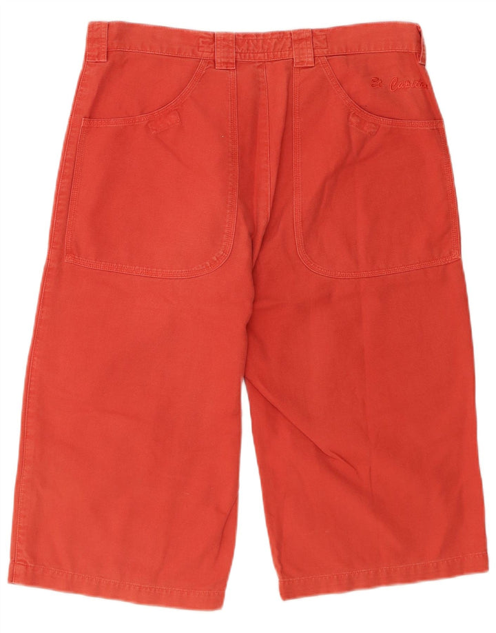THINK PINK Bermuda masculina jeans IT 50 grande W34 algodão rosa